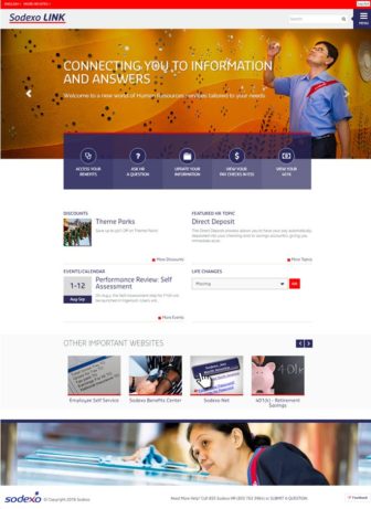 Sodexo LINK Homepage