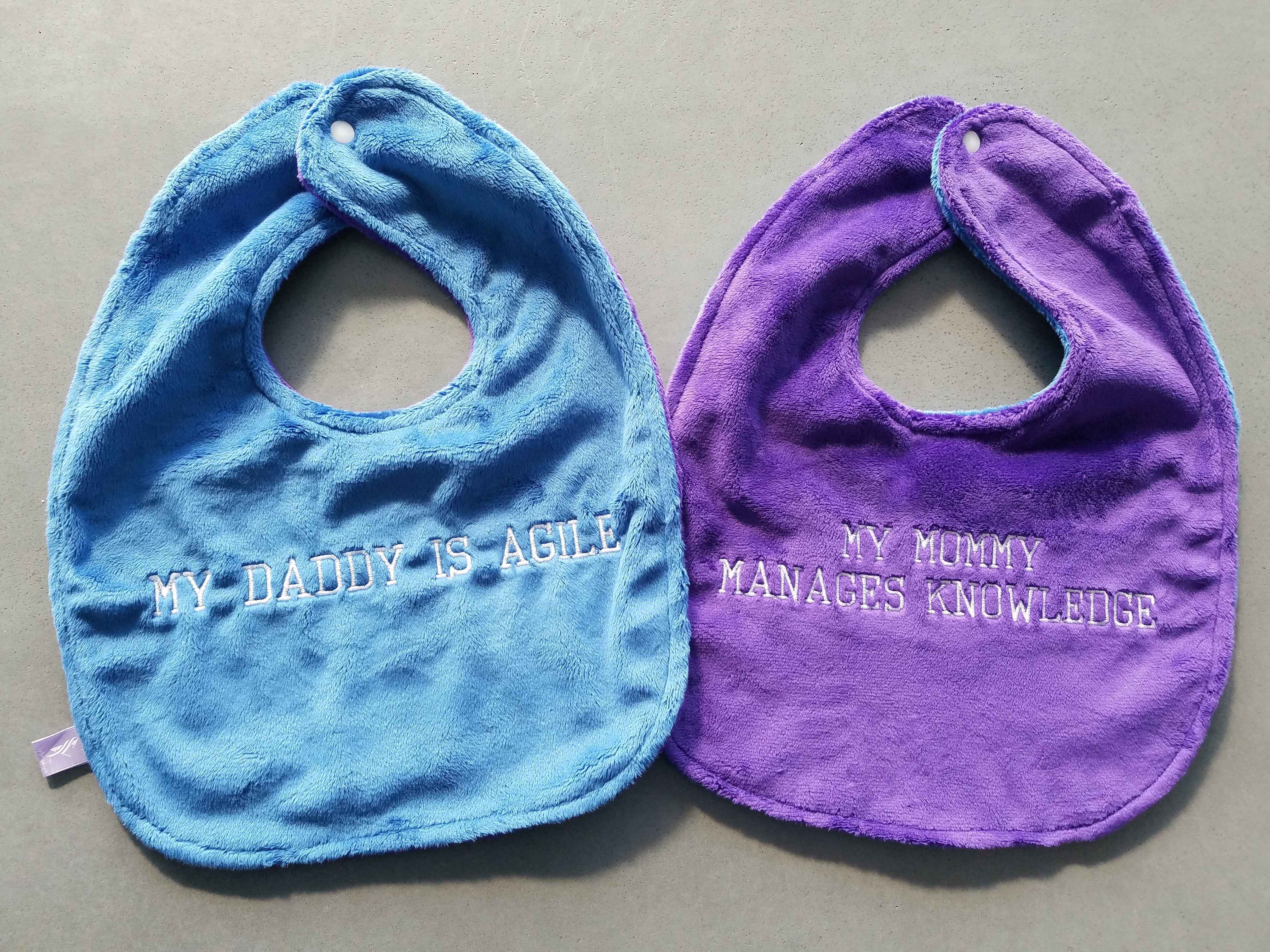 Agile and Knowledge Management Baby Bibs