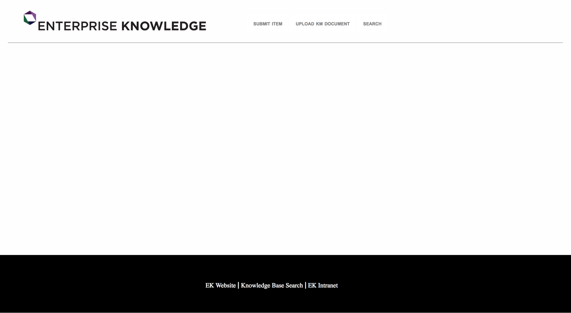 Screenshot of EK's homepage 