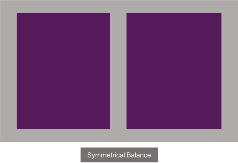 An example of symmetrical balance