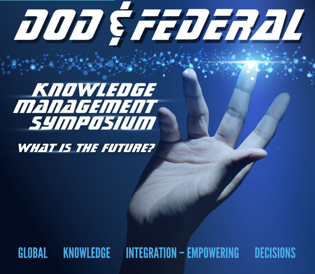 Flyer for DoD & Federal KM Symposium
