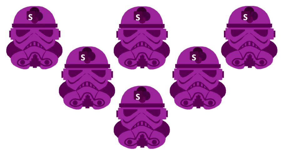 Storm Troopers to represent SharePoint versions