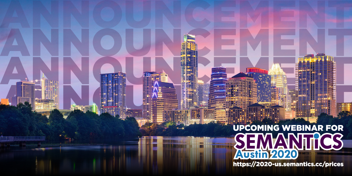 Austin skyline with SEMANTiCS webinar logo