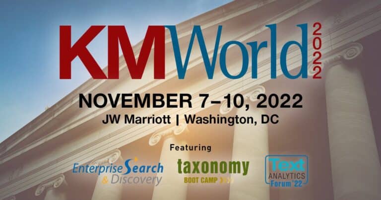 enterprise-knowledge-playing-central-role-at-kmworld-2022-enterprise