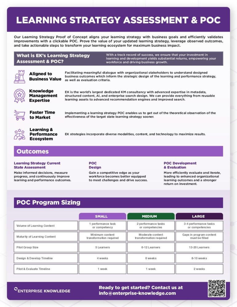 Learning Strategy Assessment & POC Enterprise Knowledge(01)
