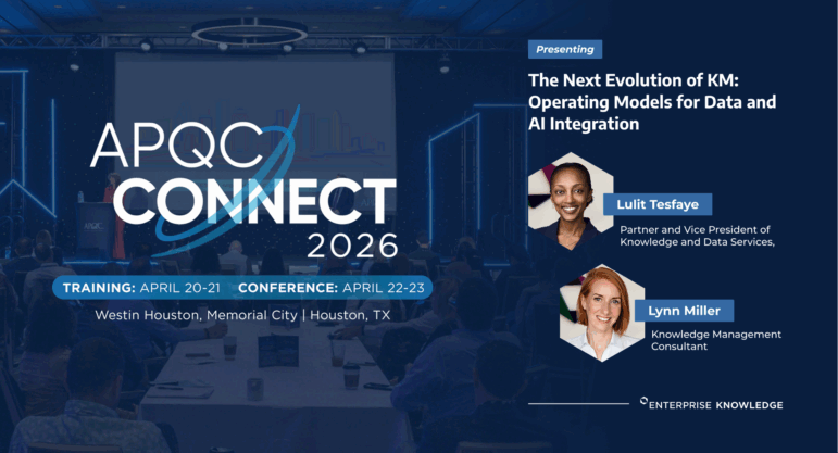 Image of the APQC Connect 2026 webpage with the training and conference dates and location